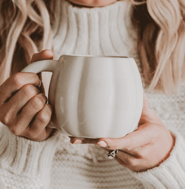Cream Pumpkin Coffee Mug