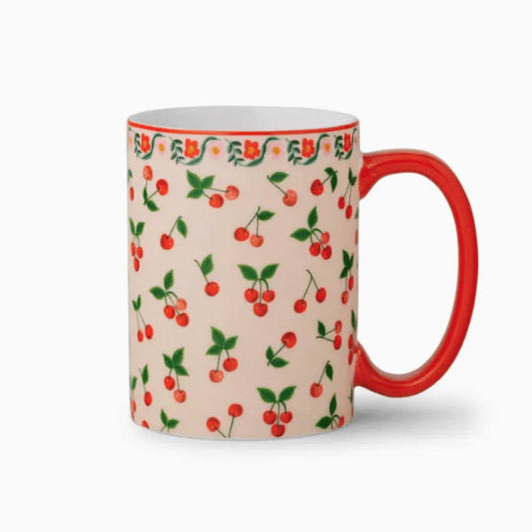 Cherries Porcelain Mug