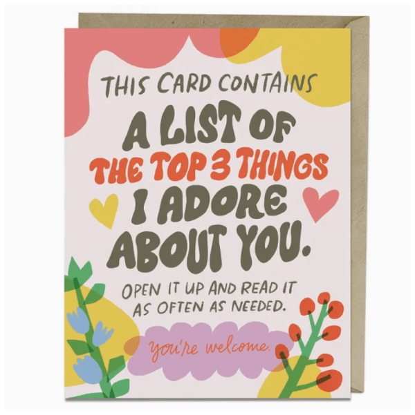 Top 3 Things Card