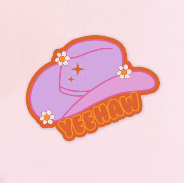 Yeehaw Cowgirl Sticker