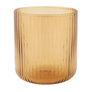 Amber Fluted Tumbler, 12oz