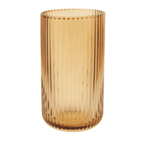Amber Fluted Tumbler, 17oz