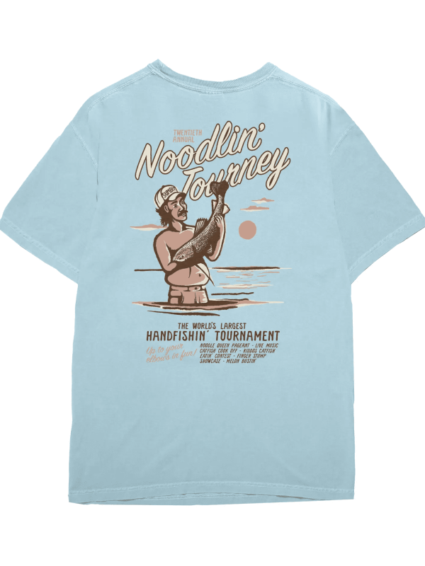 Noodlin' Tournament Tee, Chambray/XL