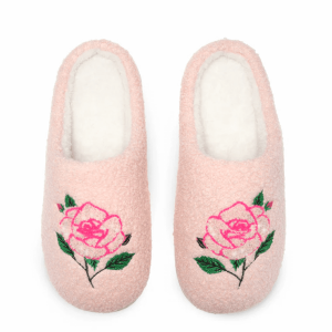 Rose Slippers, Md/Lg