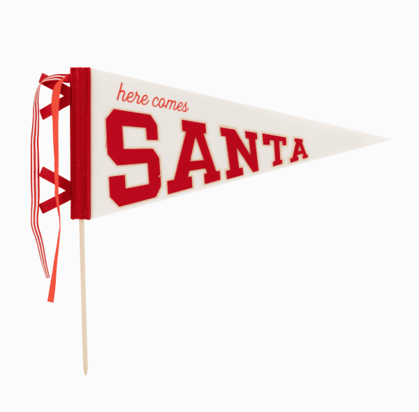 Santa Felt Pennant Flag