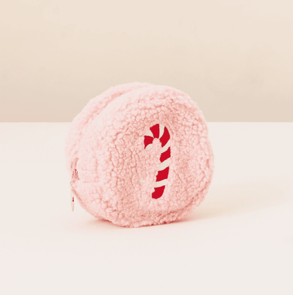 Circle Pouch, Candy Cane