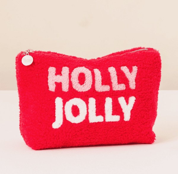 Teddy Pouch, Holly Jolly