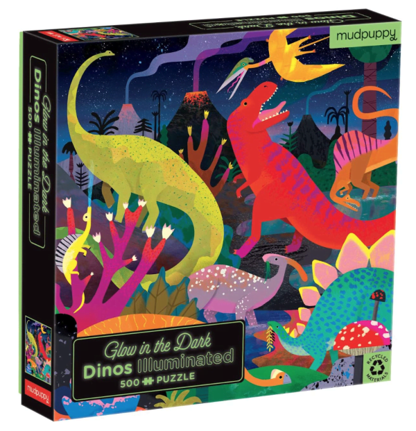 Dinosaurs Illuminated Glow In The Dark Puzzle