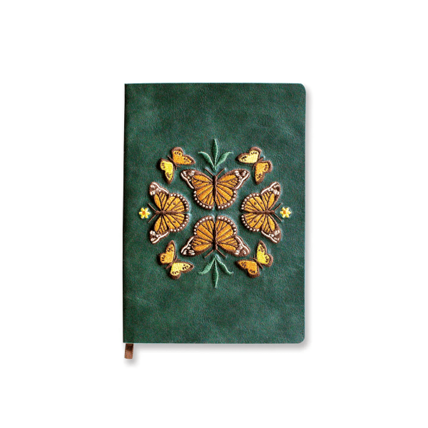 Butterfly Dance Embroidered Journal