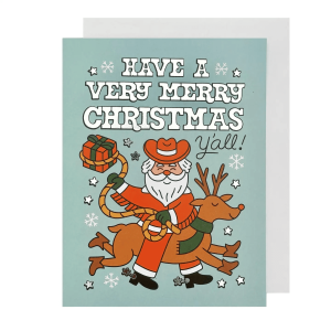 Cowboy Claus Card