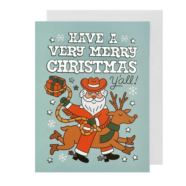 Cowboy Claus Card