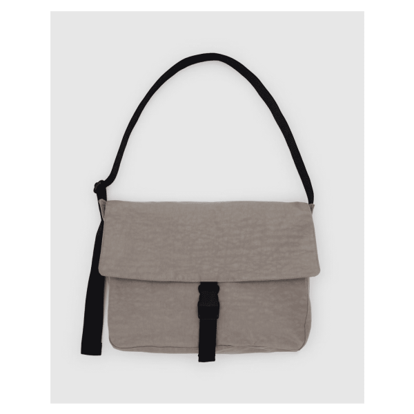 Nylon Messenger Bag, Dove