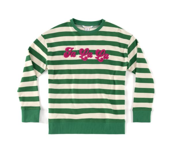 FaLaLa Striped Sweatshirt, L