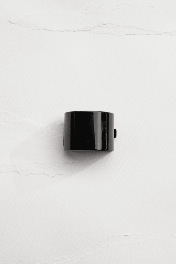 Glossy Black Pony Tail Side Hair Clip