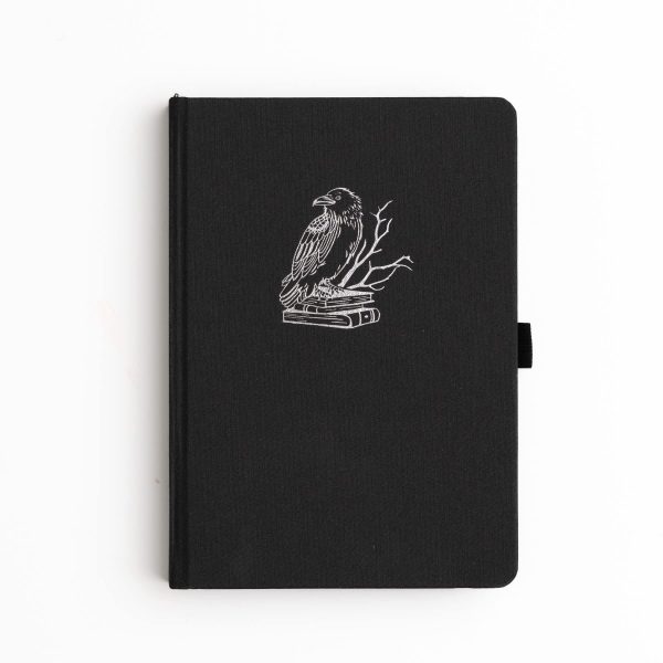 Raven and Books Dot Grid Journal