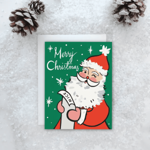 Retro Santa Card