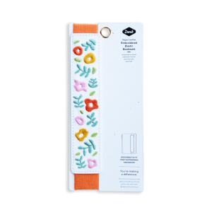 Spring Garden Embroidered Elastic Bookmark