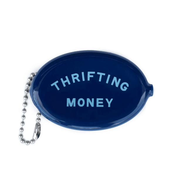 Thrifting Money Coin Pouch, Blue