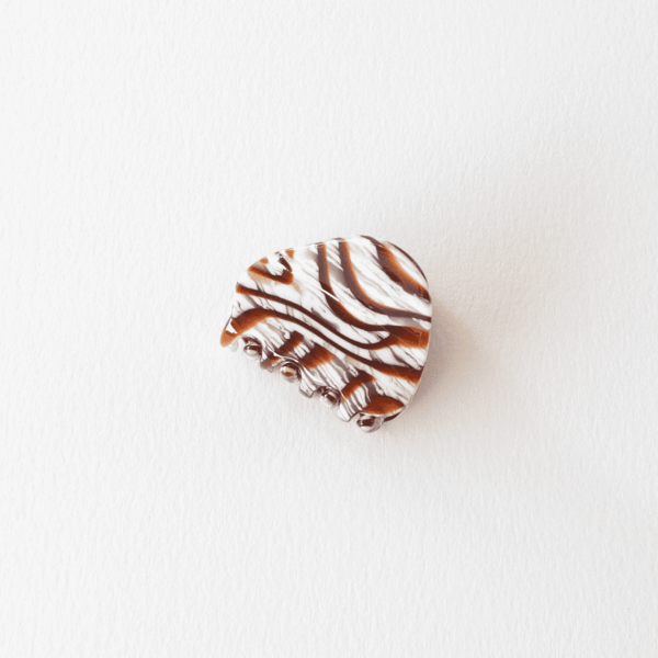 Wood Gemstone Hair Clip