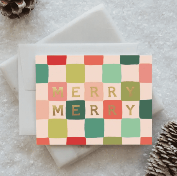 Merry Merry Checks Card