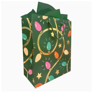 Holiday Bulbs Gift Bag, Md