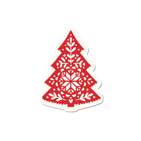 Nordic Christmas Tree Shaped Napkins