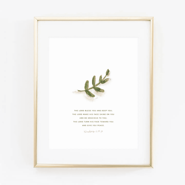 Numbers 6:24-26 Art Print