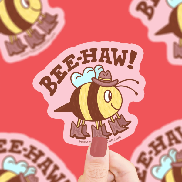 Bee-Haw Sticker
