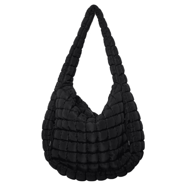 Black Hobo Tote Bag