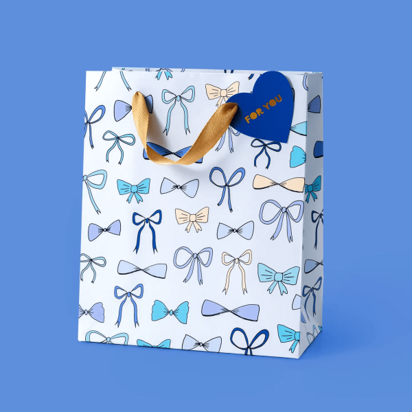 Blue Bows Gift Bag, Md