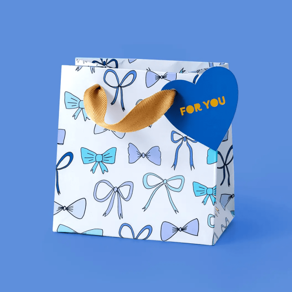 Blue Bows Gift Bag, Sm