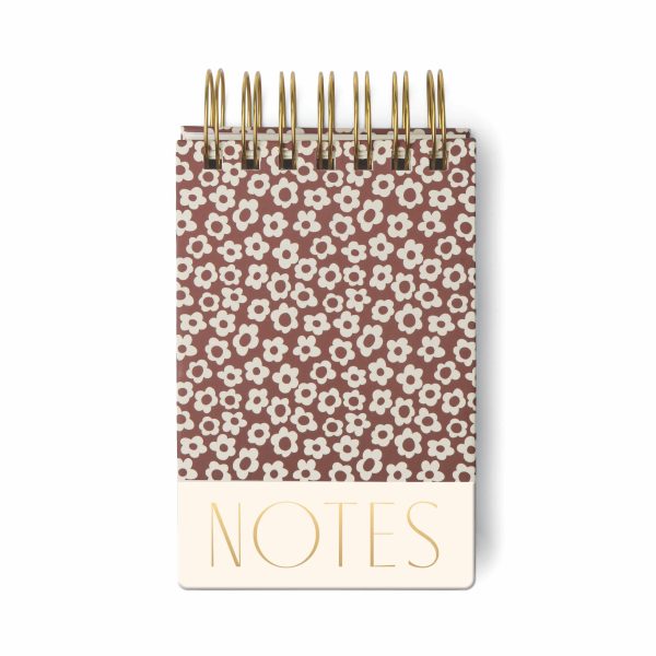Burgundy Floral Chunky Notepad