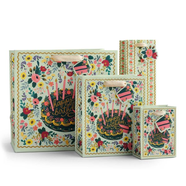 Floral Cake Wine Gift Bag