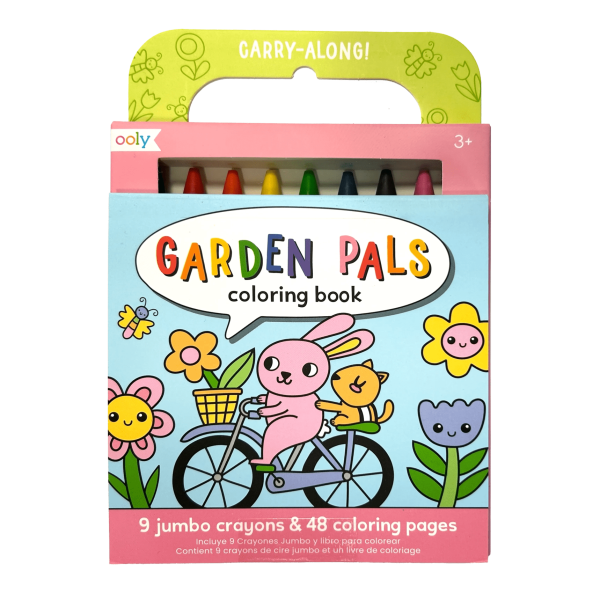 Garden Pals Carry Along Crayons & Coloring Book