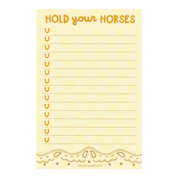 Hold Your Horses Notepad