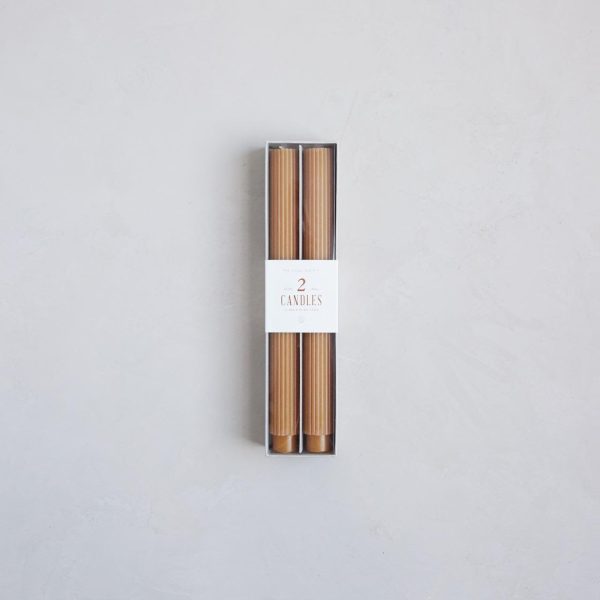 Fancy Taper Candles, Miel/10"