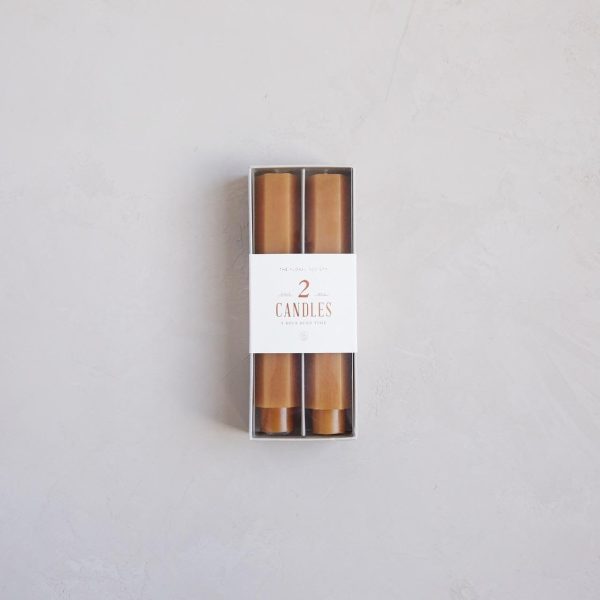 Fancy Taper Candles, Miel/6"