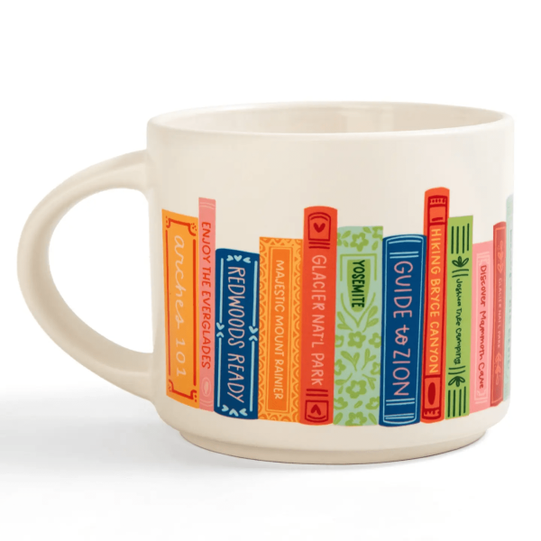 National Parks Book Stack Mug