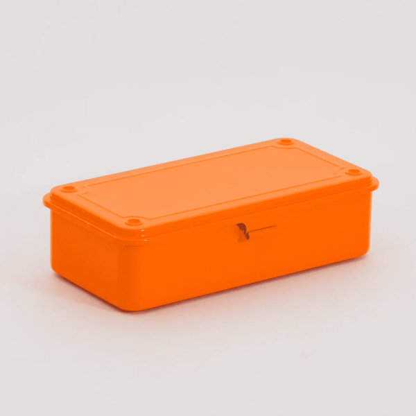 Steel Stackable Storage Box, Orange