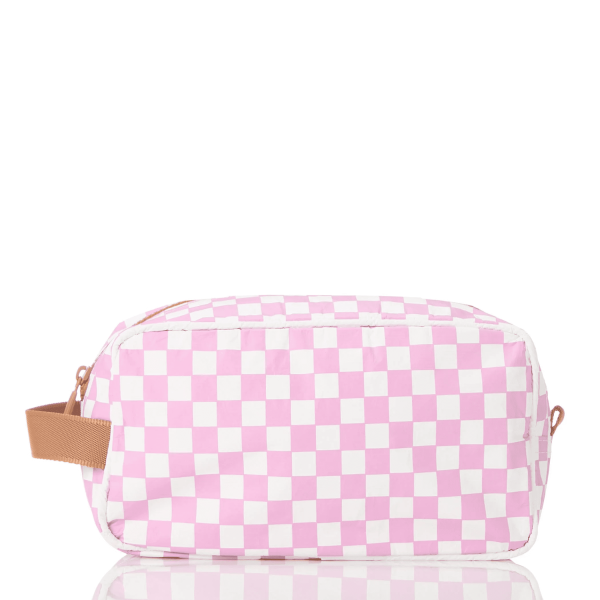 Petal Petite Check Dopp Kit