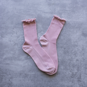 Pink Wednesday Ruffle Socks