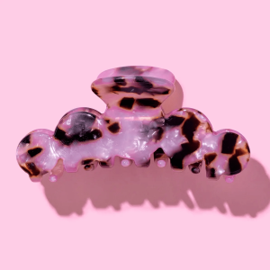 Pink Tortoise Hair Clip