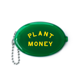 Plant Money Coin Pouch, Green