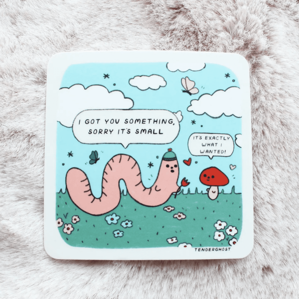 Worm Gift Sticker