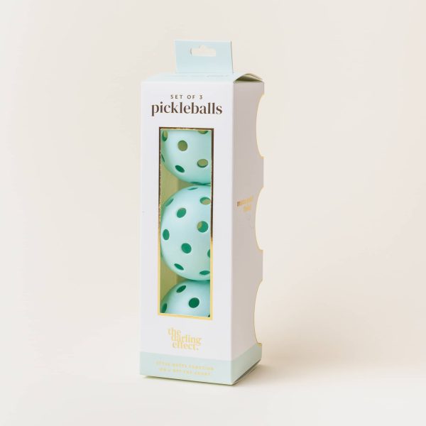 Pickleball Ball Set, Aqua