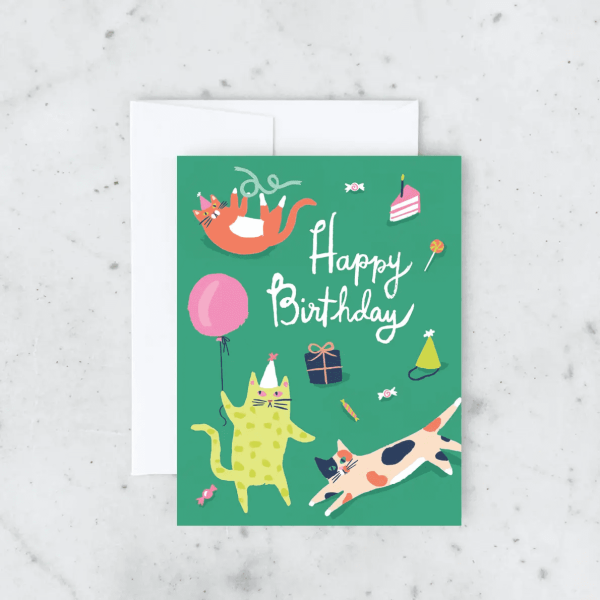 Cat Party Card