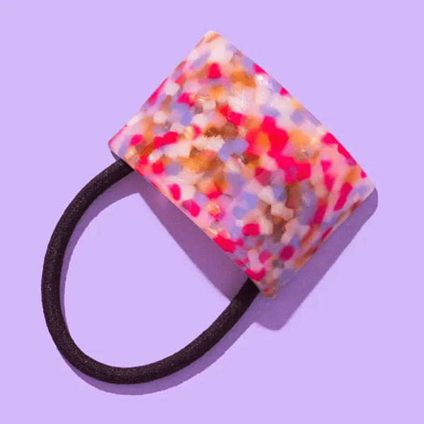 Colorful Tortoise Ponytail Holder