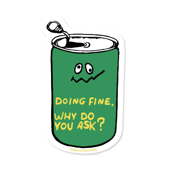 Doing Fine Sticker