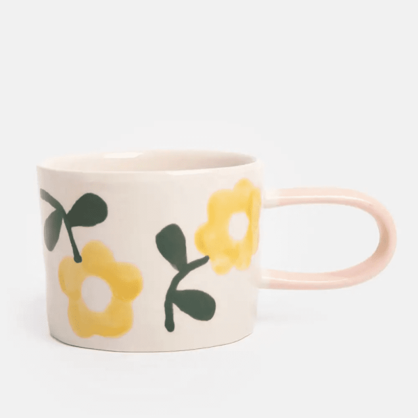 Yellow Flower Ceramic Mug