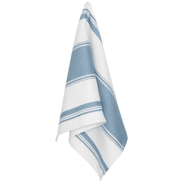 Symmetry Slate Blue Tea Towel